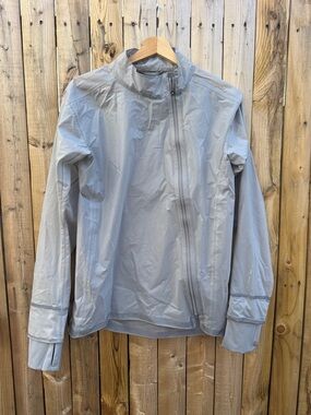 Hoka One One Light Grey Packable Jacket
